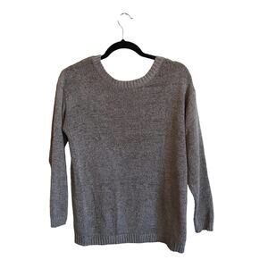Tobi S/M cutout brown long sleeve sweater cabincore cozy knit oversized classic